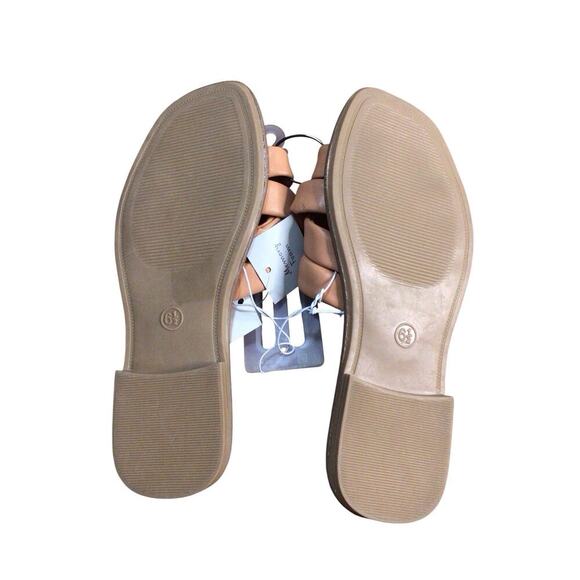 A New Day Women's Rory Criss Cross Padded Slide Sandals Light Brown Size 6.5 - Picture 6 of 8